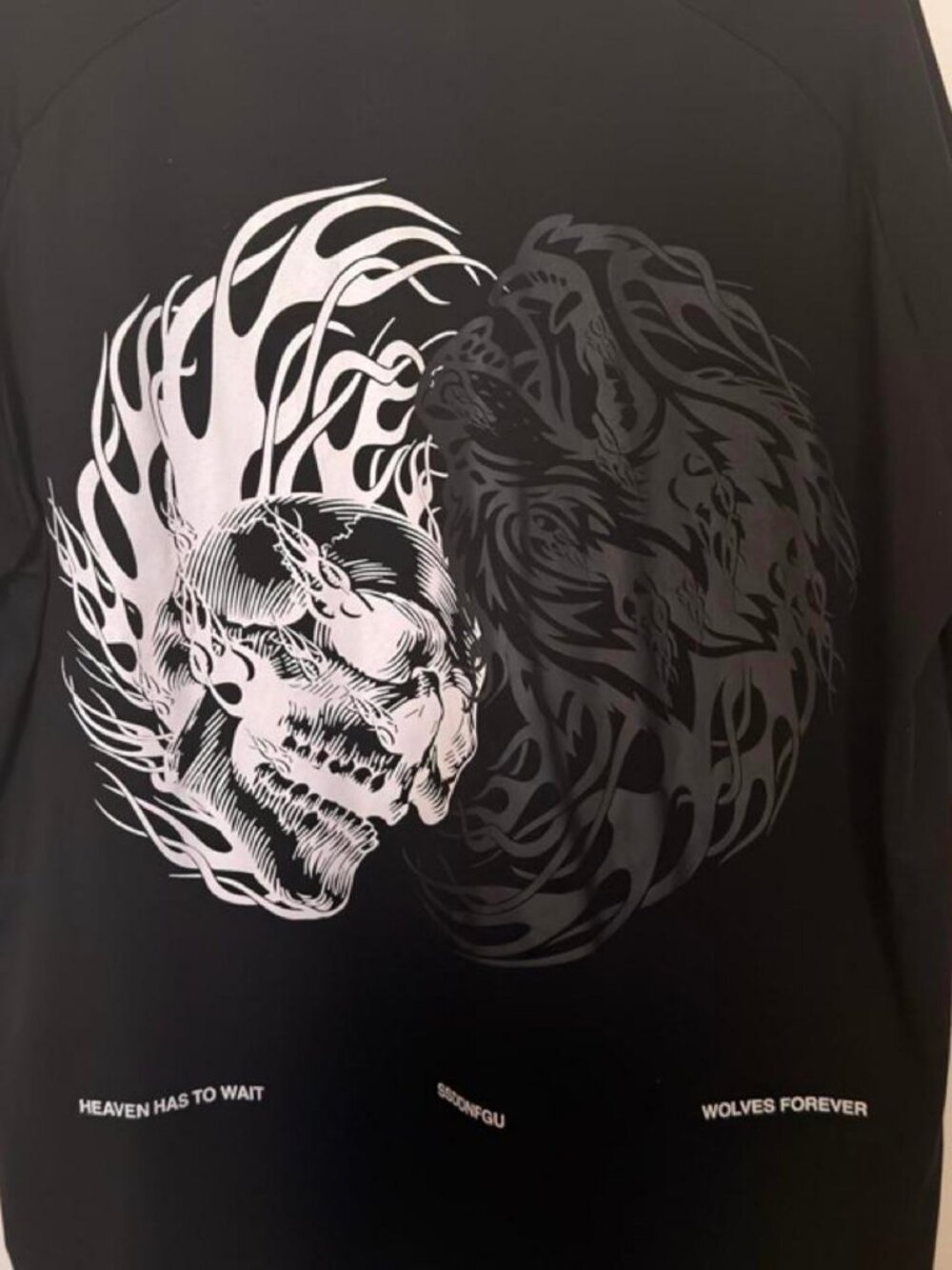 Darc Sport Dry Wolf Heaven Has To Wait T-Shirt Black L